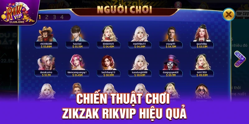 Chiến thuật chơi Zikzak Rikvip hiệu quả nhất