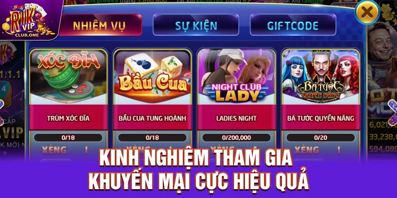 Kinh nghiệm tham gia khuyến mại cực hiệu quả