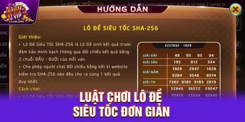 Luật Chơi Lô đề siêu tốc Đơn Giản Nhưng Đòi Hỏi Chiến Lược