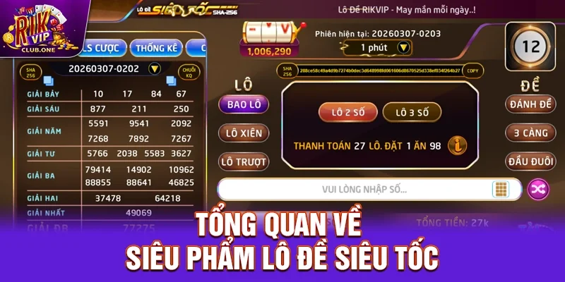 Tổng quan về siêu phẩm Lô đề siêu tốc